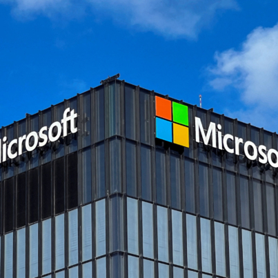 FILE PHOTO: The logo of Microsoft is seen on the exterior of their offices in Herzliya, near Tel Aviv, Israel December 27, 2022. REUTERS/Rami Amichay