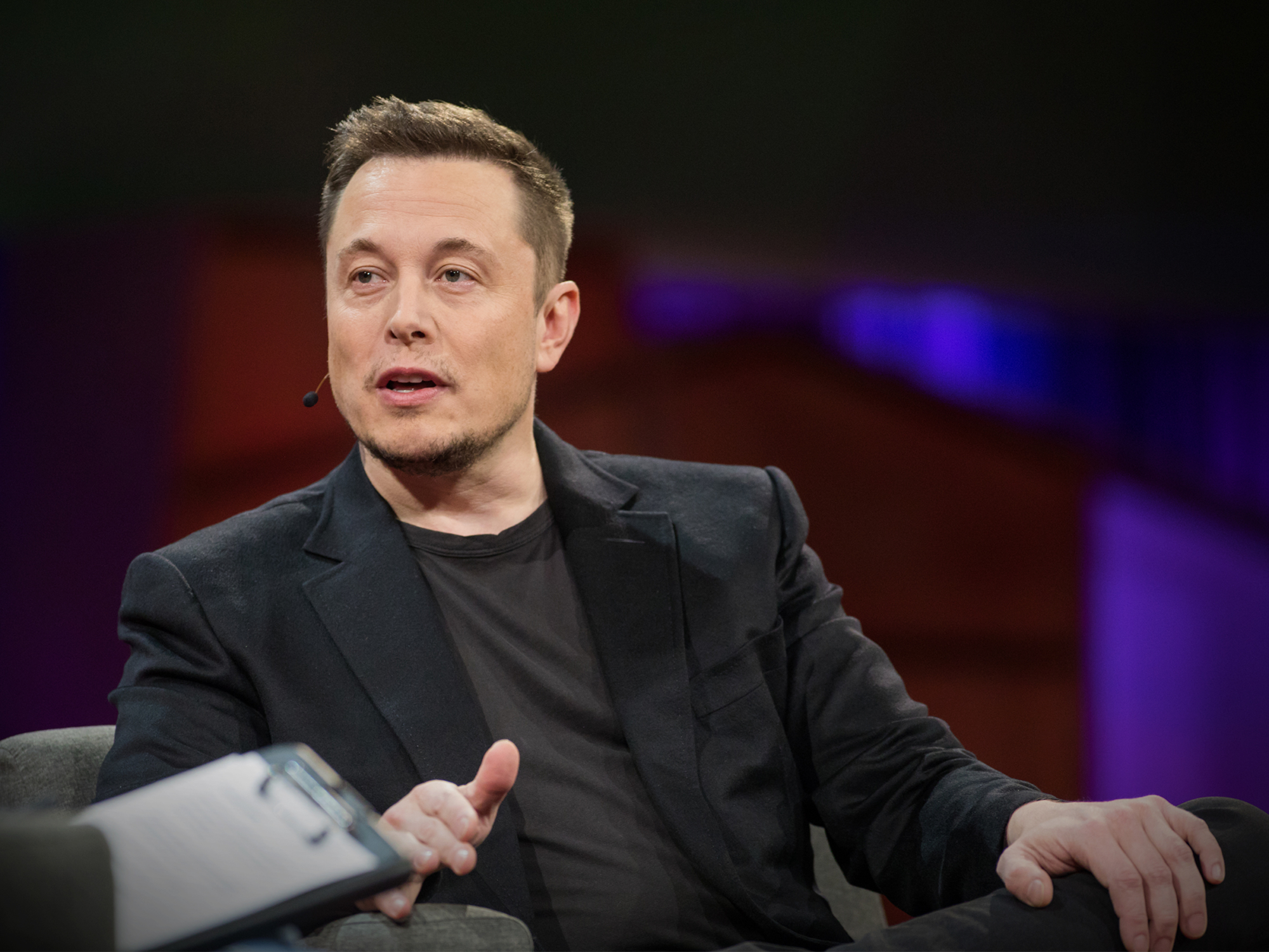 Elon Musk speaks at TED2017 - The Future You, April 24-28, 2017, Vancouver, BC, Canada. Photo: Marla Aufmuth / TED